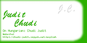 judit chudi business card
